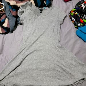 XL, grey, dress
